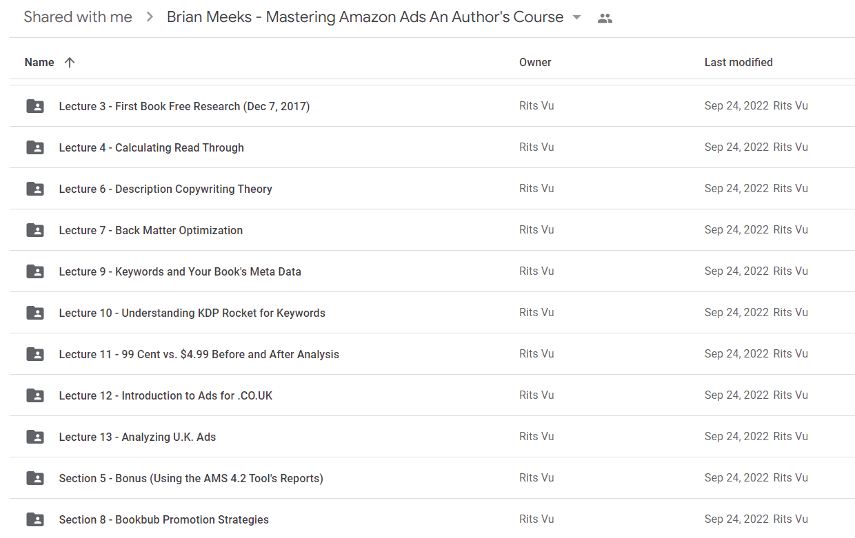 Brian Meeks – Mastering Amazon Ads An Author’s Course2