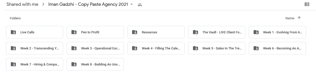 Iman Gadzhi - Copy Paste Agency 2021
