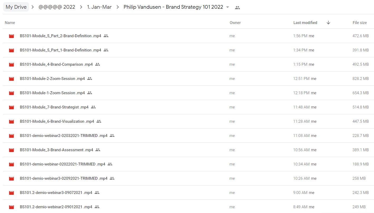 Philip Vandusen – Brand Strategy 101 (2022)