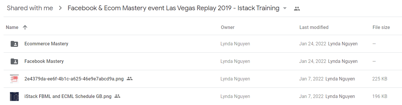 Facebook & Ecom Mastery event Las Vegas Replay 2019 – Istack Training