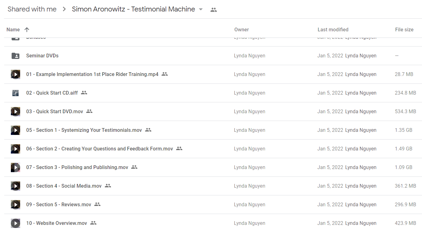  Simon Aronowitz – Testimonial Machine